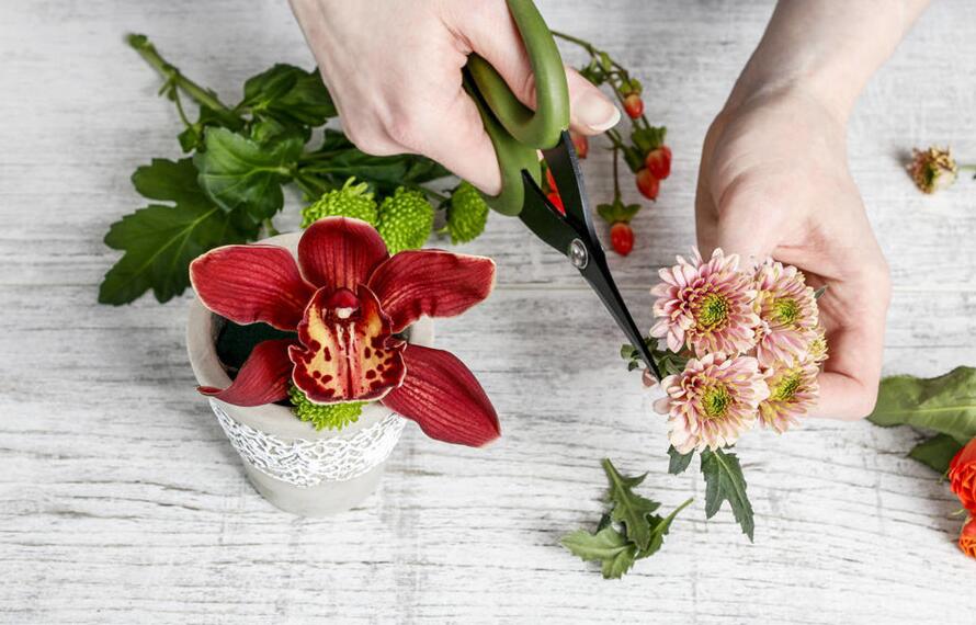 南寧花藝學校：背好這32個字教你學會插花技巧