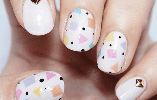 南寧美甲學校：波點幾何風美甲教程