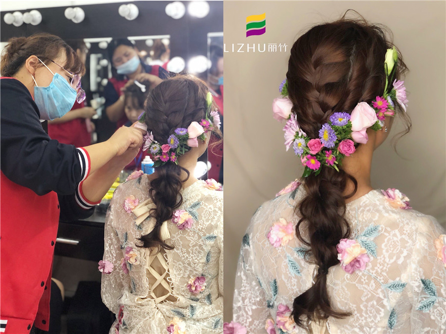 南寧化妝課堂：“鮮花”編發(fā)，做美美的鮮花新娘
