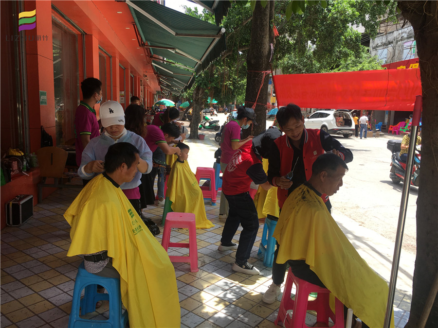 長塘，六景，巒城，中共麗竹美發(fā)隊來啦