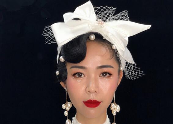 輕奢復(fù)古妝容，南寧化妝學(xué)校課堂作品