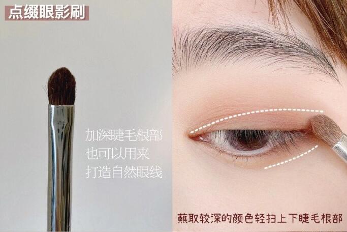 南寧化妝學校：眼影刷的使用方法