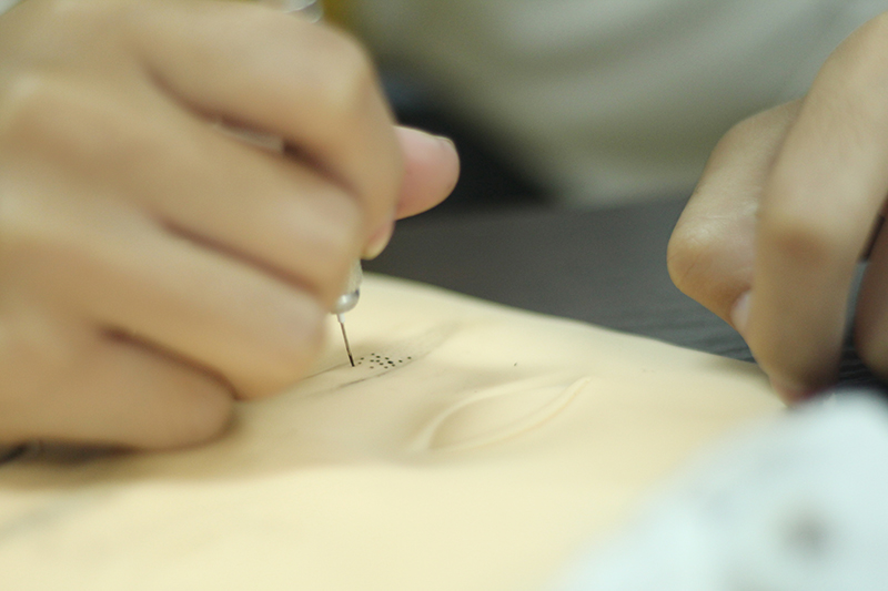 紋繡在假皮練習(xí)的技巧，南寧專業(yè)紋繡給你支招