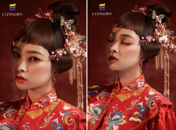 中式秀禾新娘，廣西正規(guī)化妝培訓(xùn)大放國(guó)風(fēng)魅力