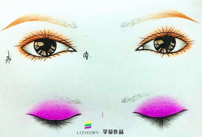 如何在紙上畫眼影？廣西專業(yè)化妝學校教你