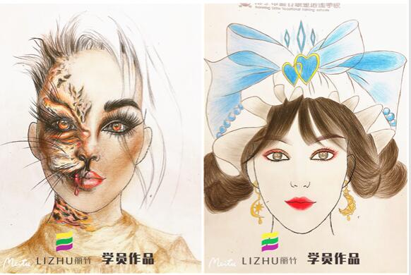紙妝美人圖，實(shí)力演繹廣西學(xué)化妝哪家好