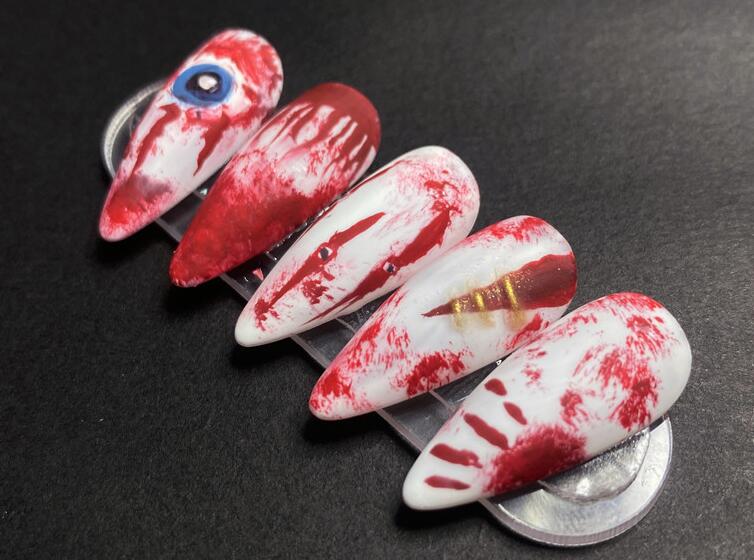 爆款萬(wàn)圣節(jié)美甲，廣西美甲培訓(xùn)班分享