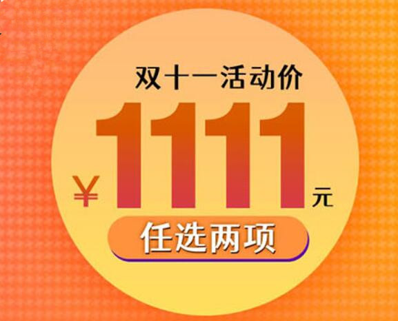 僅需1111元，兩門黃金課程任你選