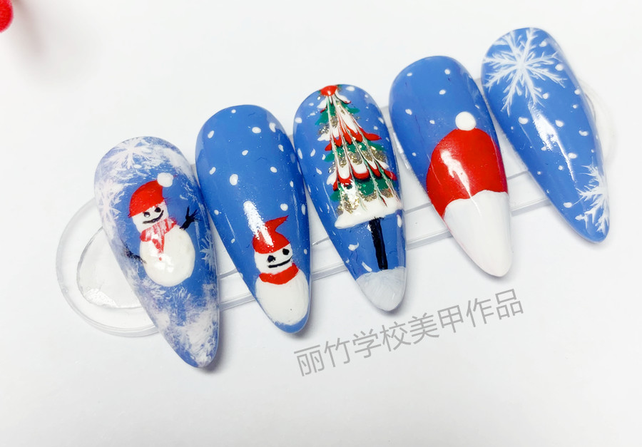圣誕美甲 | 南寧排名前十美甲學(xué)校作品分享