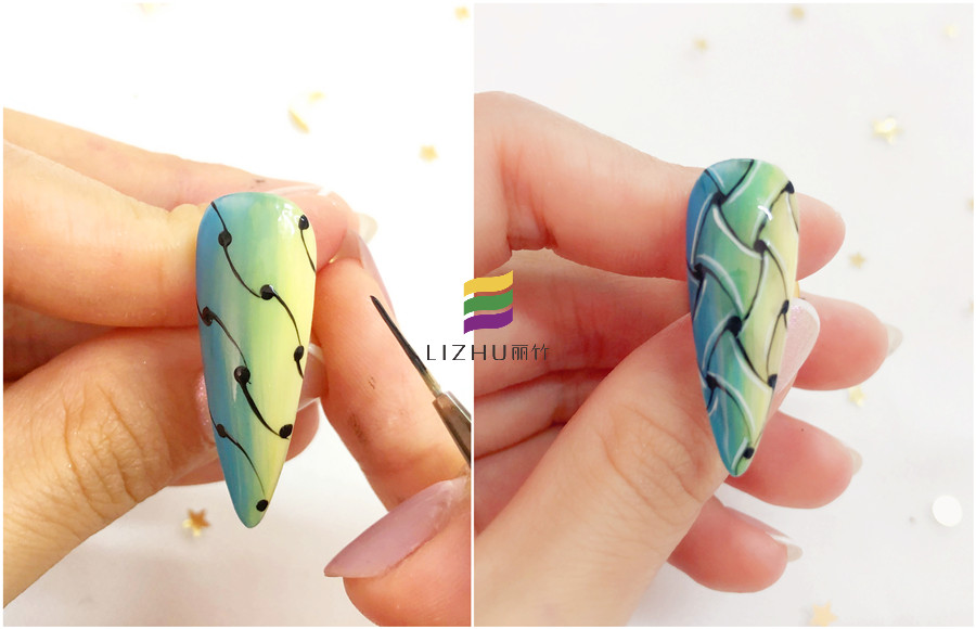 編織美甲的畫法，廣西美甲職業(yè)培訓(xùn)學(xué)校教你