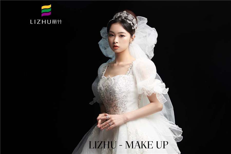 復古氣質新娘，麗竹學校彩妝原創(chuàng)作品