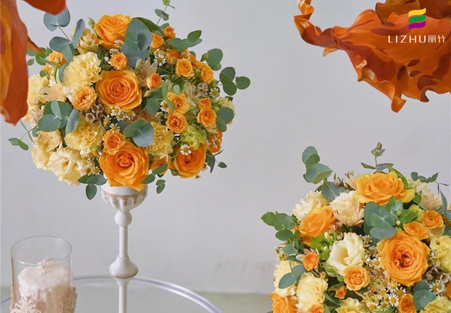 制作半球形桌花技巧，南寧插花學(xué)校浪漫分享