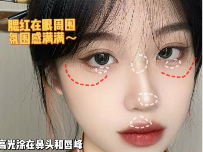 國風(fēng)少女妝容教程，廣西化妝造型學(xué)校整理好了