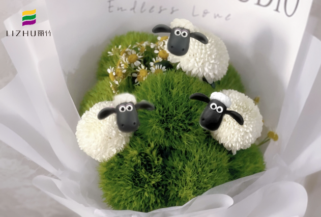 廣西鮮花培訓班作品：韓式花束、卡通花束、月亮花束