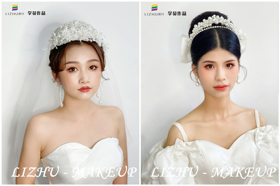 時(shí)尚新娘系列圖片，廣西南寧化妝學(xué)校新娘妝作品