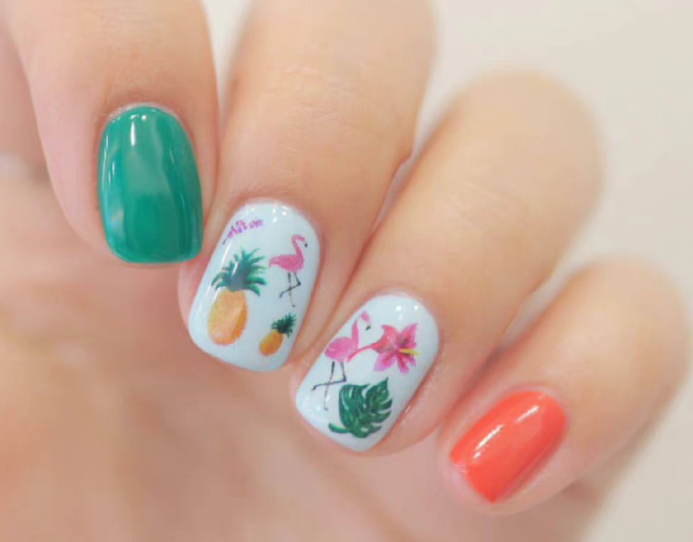 卡通彩繪美甲，南寧美甲教學(xué)網(wǎng)紅款分享