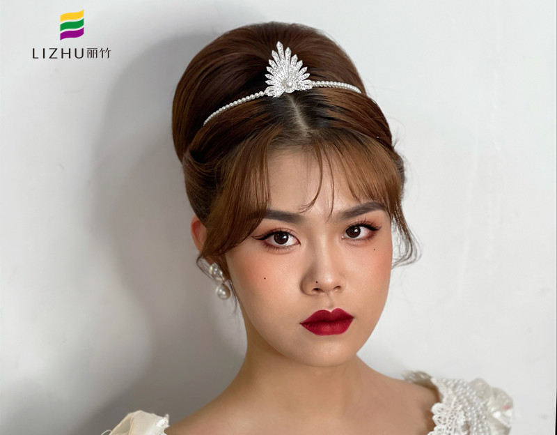 輕復(fù)古新娘造型，南寧新娘妝培訓(xùn)學(xué)校作品