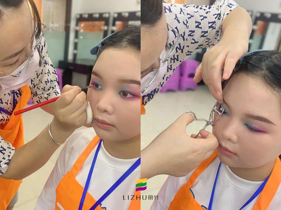 雙色眼影的畫法，南寧化學(xué)教學(xué)課件分享