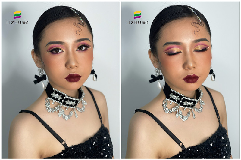 拉丁舞者眼妝的特點(diǎn)，廣西有名的化妝造型學(xué)校課堂實(shí)操