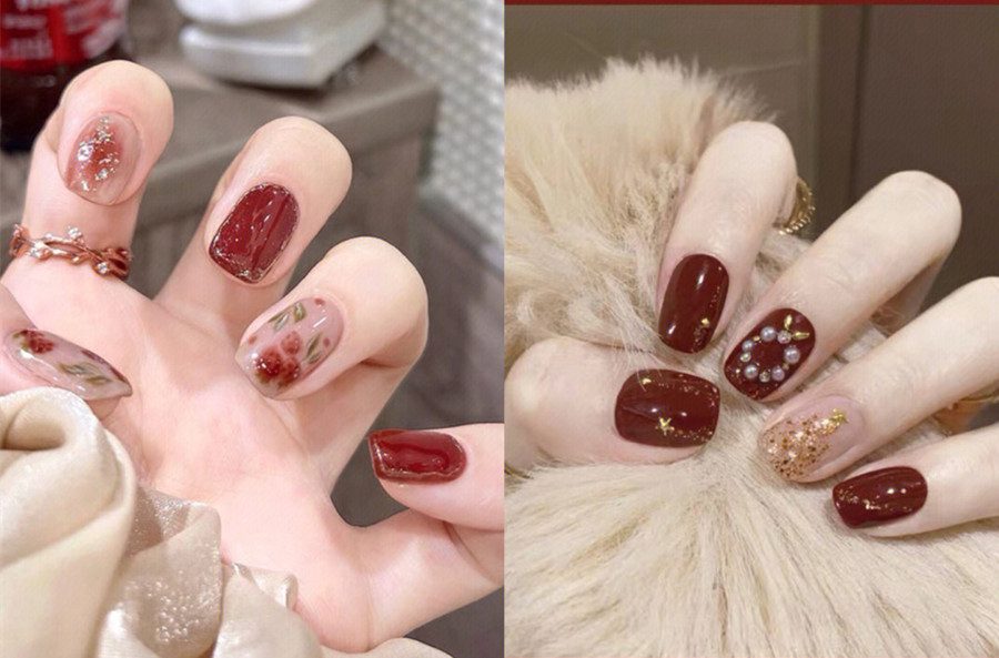 中國紅美甲，南寧美甲學習中心分享