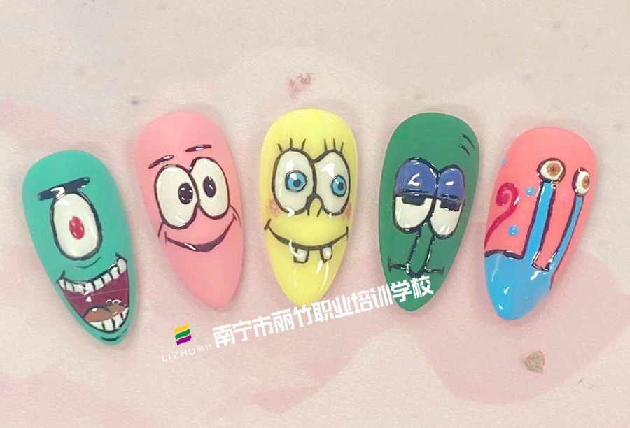南寧美甲學(xué)校之卡通系列美甲欣賞