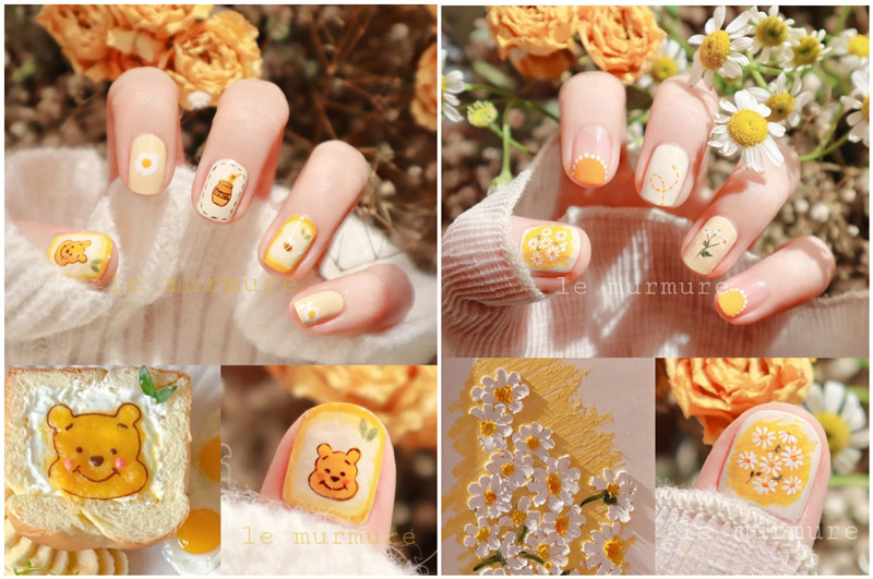 春天繁花美甲，南寧美甲造型款式學(xué)校推薦