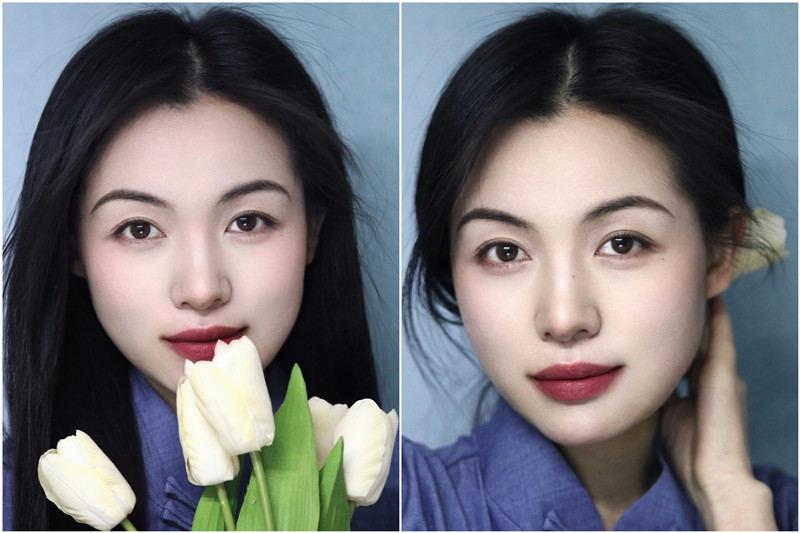 中式眉形教程，廣西化妝基礎(chǔ)班整理分享