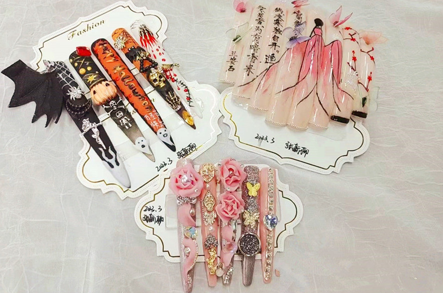 沙龍美甲設計 | 廣西美甲學校畢業(yè)作品