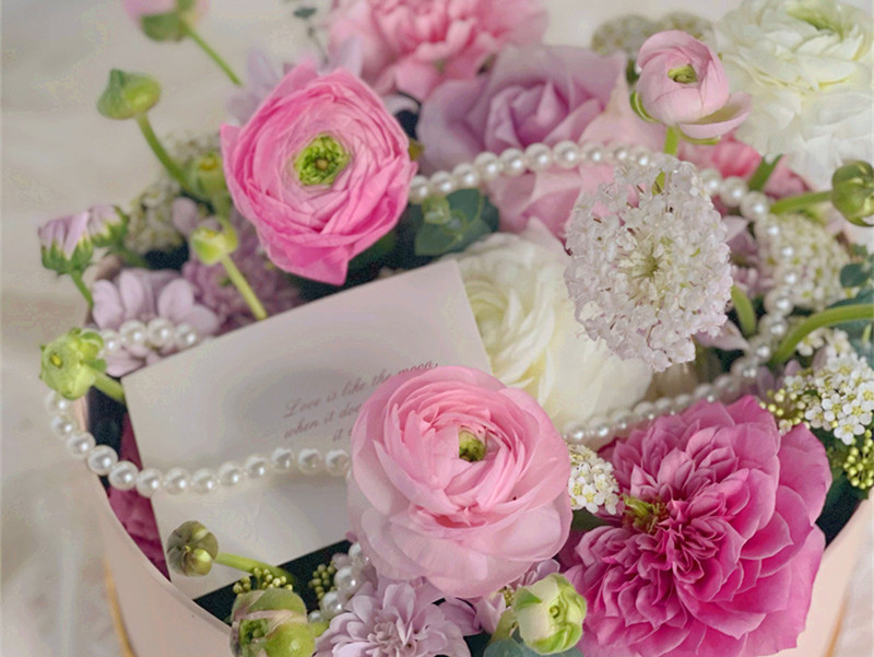 韓式玫瑰花盒制作技巧，南寧鮮花培訓(xùn)