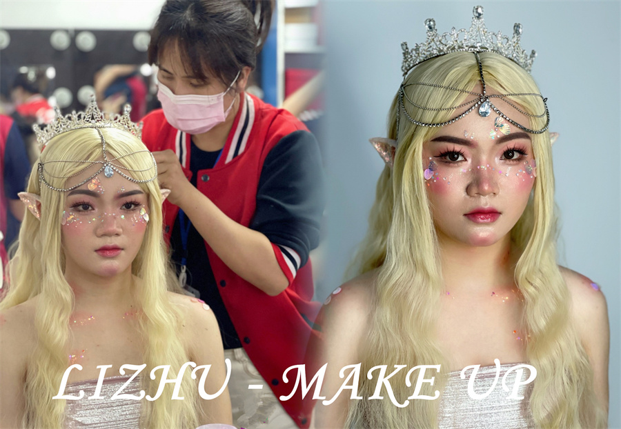 人魚精靈造型，南寧培訓(xùn)化妝寫真作品