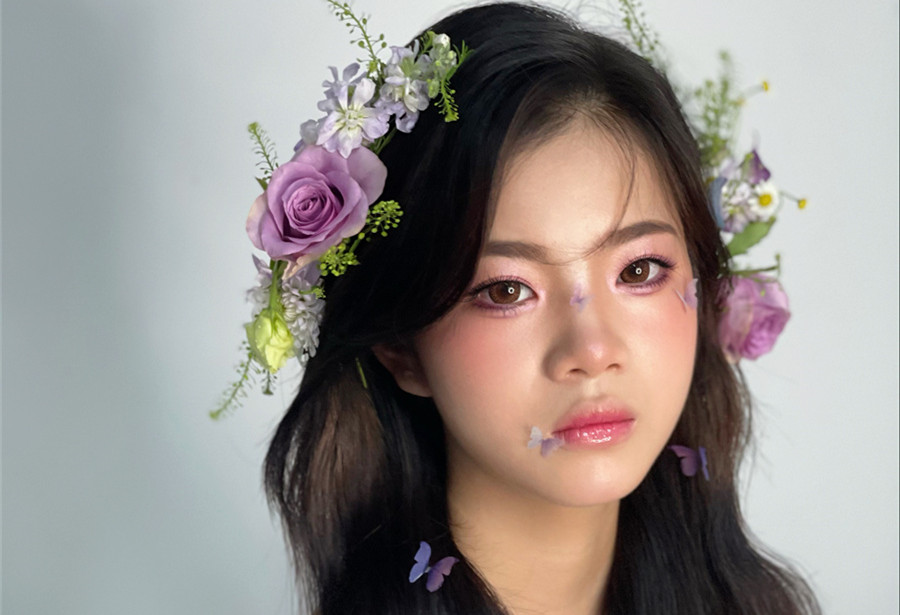 清新鮮花新娘，南寧新娘造型學(xué)校教你打造浪漫