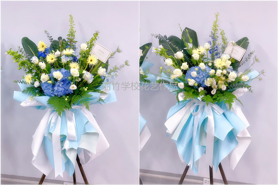 韓系開業(yè)花籃，廣西花藝職業(yè)技術(shù)學(xué)校作品