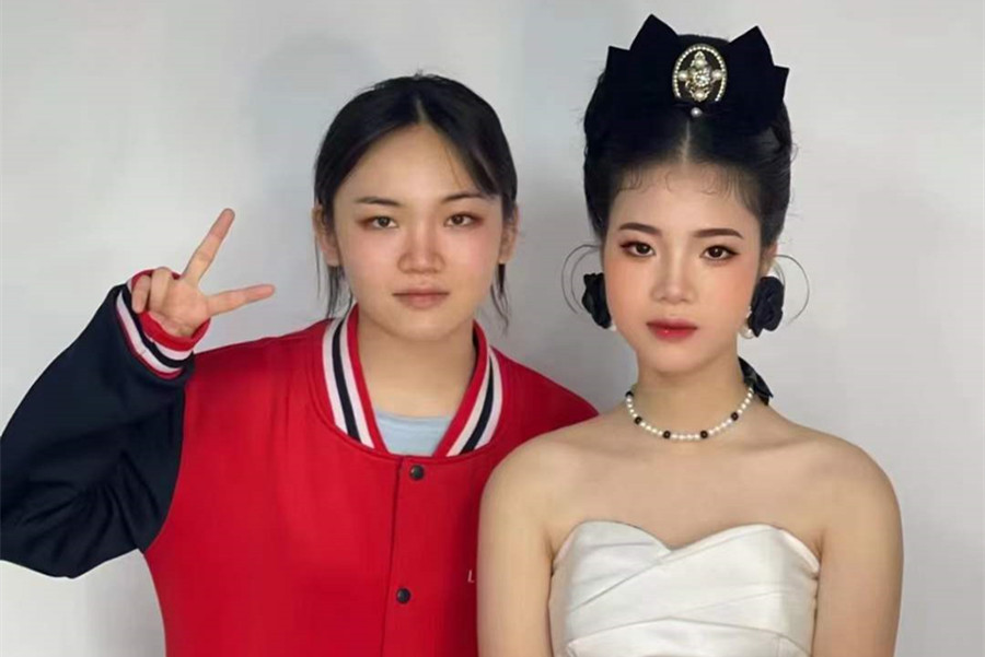 復(fù)古新娘，廣西南寧美妝學(xué)校學(xué)員作品