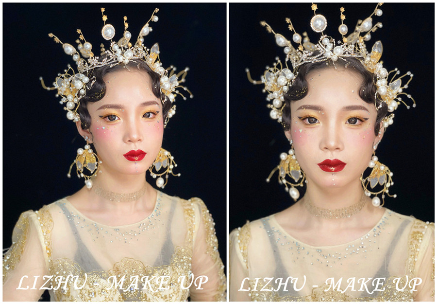 高奢妝容造型，廣西彩妝創(chuàng)意培訓(xùn)學(xué)校作品