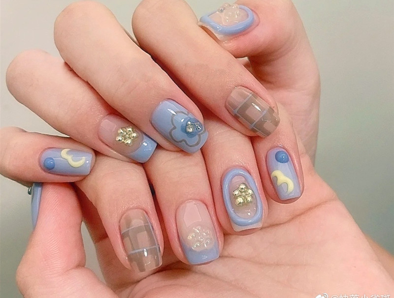 可愛手繪小短甲，零基礎(chǔ)學美甲技術(shù)