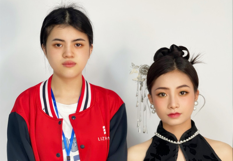 新中式造型，南寧化妝學(xué)校學(xué)員畢業(yè)作品