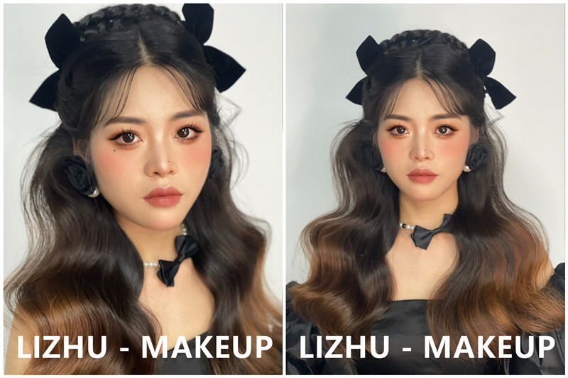 晚禮服造型，南寧培訓(xùn)化妝師作品