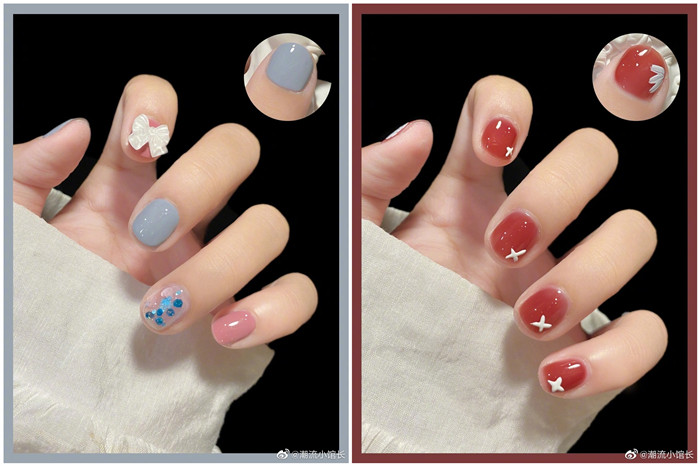 廣西美甲網(wǎng)紅造型班：冰透美甲，俏皮可愛又童趣