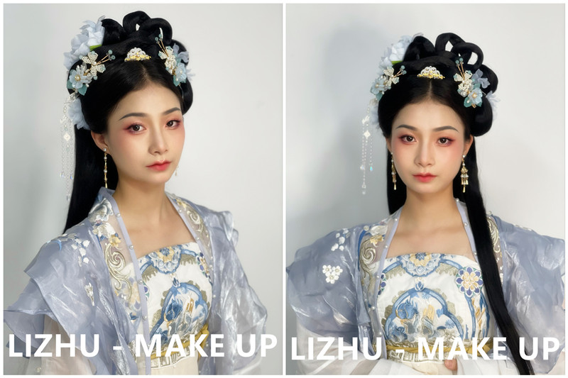 古代漢服造型，?南寧彩妝寫真培訓(xùn)作品