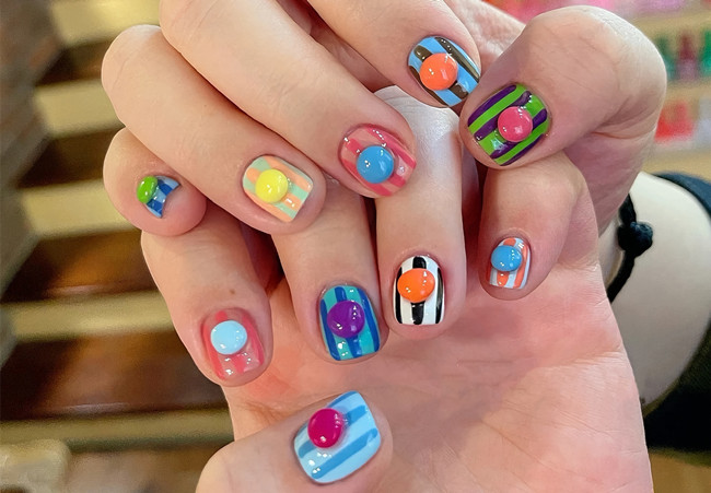 多巴胺美甲，南寧美甲網(wǎng)紅造型分享