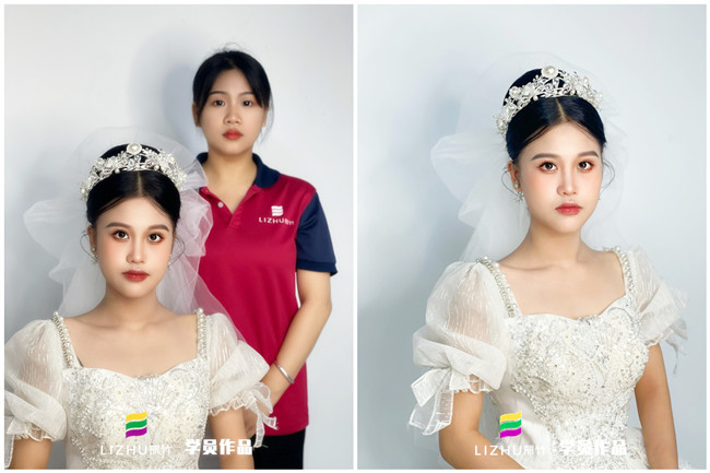 婚禮新娘造型，南寧新娘彩妝作品