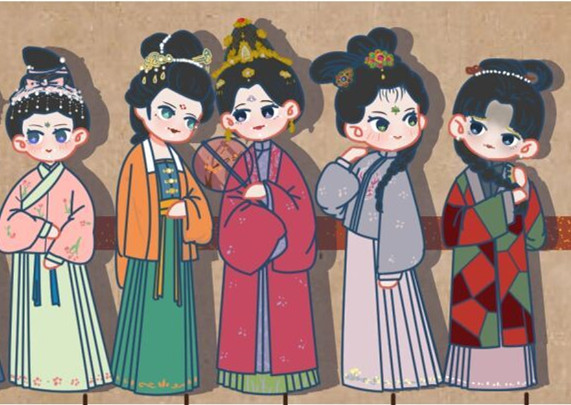 中國明代妝容服飾欣賞，南寧人物形象設(shè)計(jì)全科班解析