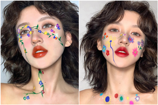 多巴胺彩色妝容，廣西化妝美妝造型學(xué)校整理