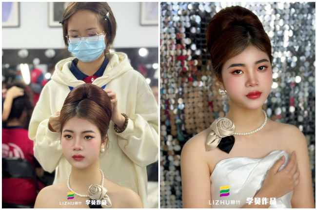 復(fù)古新娘造型，零基礎(chǔ)學(xué)彩妝造型作品 