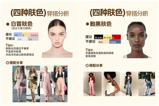 不同膚色的穿搭，廣西形象設(shè)計(jì)專業(yè)分析