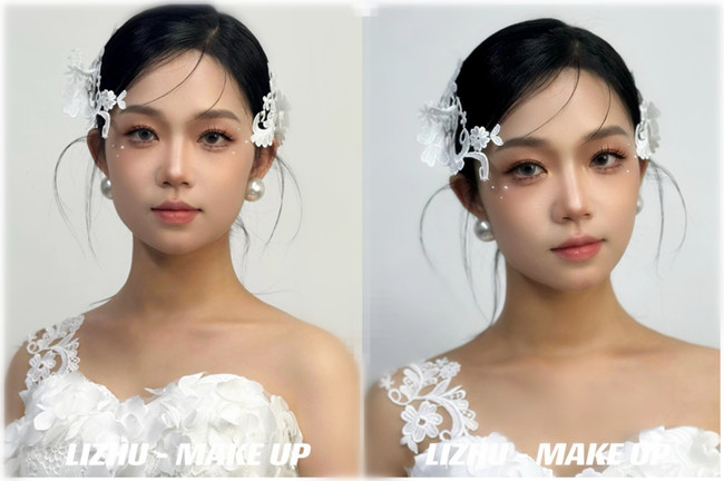 小眾蕾絲新娘， 南寧培訓(xùn)化妝師作品