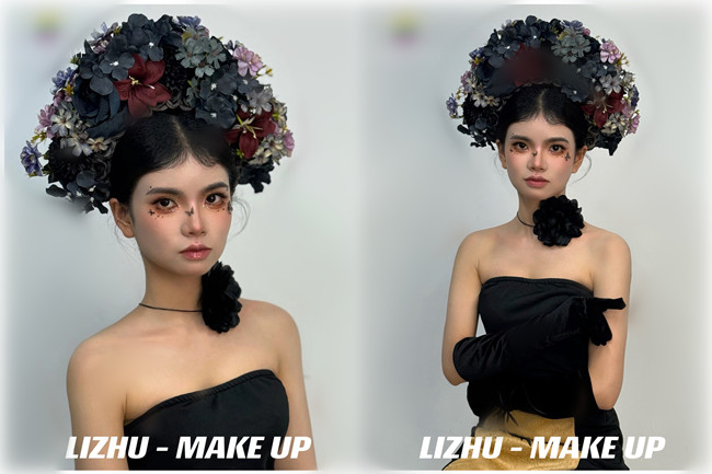 新中式簪花造型，用作品告訴你南寧化妝培訓(xùn)哪家實(shí)力強(qiáng)