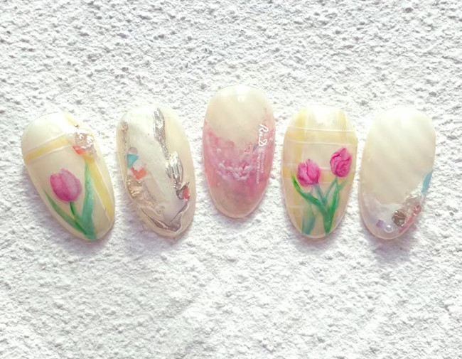 初秋氛圍感美甲，廣西美甲網(wǎng)紅造型學(xué)校收集