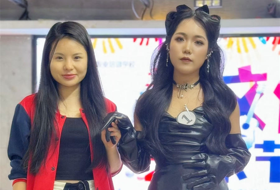 復(fù)古貓耳造型，廣西化妝彩妝造型訓(xùn)練作品