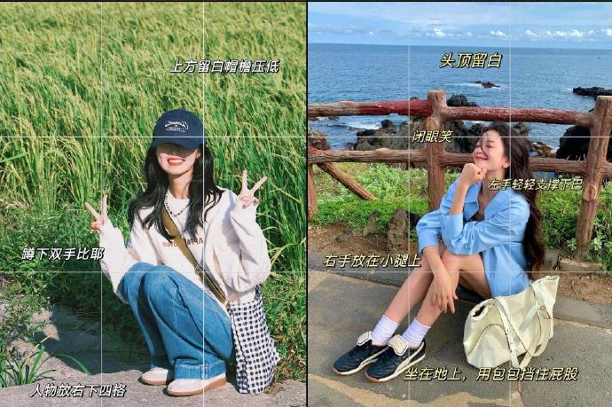 citywalk松弛感拍照姿勢，廣西拍照化妝分享